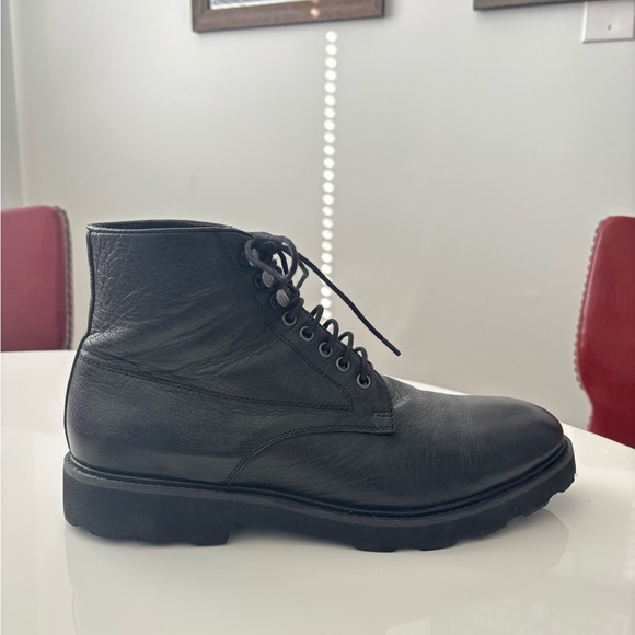 Gordon Rush Black Leather Men\'s Boots